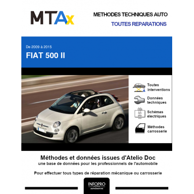 MTA Expert Fiat 500 II CABRIOLET 2 portes de 06/2009 à 03/2016