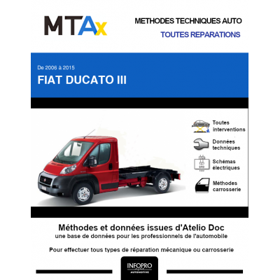 MTA Expert Fiat Ducato III CHASSIS CABINE 2 portes de 06/2006 à 06/2015
