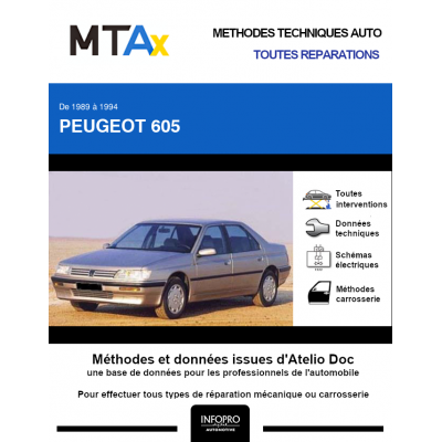MTA Expert Peugeot 605 BERLINE 4 portes de 09/1989 à 06/1994