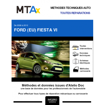 MTA Expert Ford (eu) Fiesta VI HAYON 3 portes de 10/2008 à 11/2012