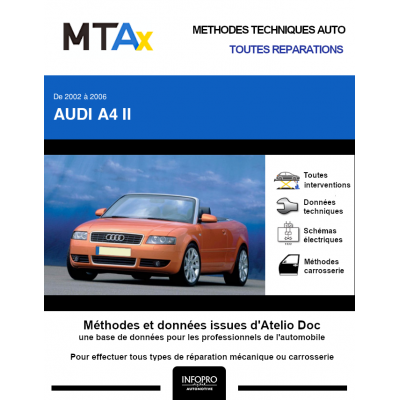 MTA Expert Audi A4 II CABRIOLET 2 portes de 04/2002 à 12/2005