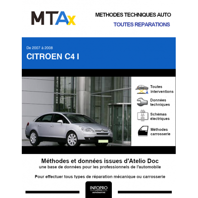 MTA Expert Citroen C4 I BERLINE 4 portes de 07/2007 à 07/2008
