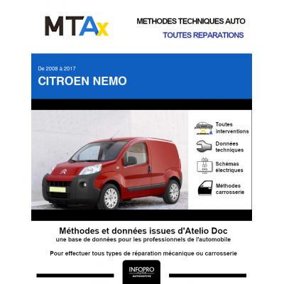 MTA Expert Citroen Nemo FOURGON 3 portes de 01/2008 à ce jour