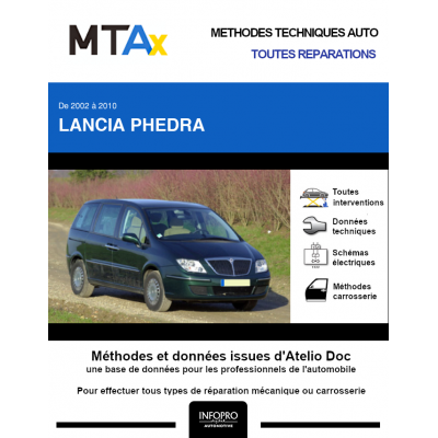 MTA Expert Lancia Phedra MONOSPACE 5 portes de 09/2002 à 10/2010