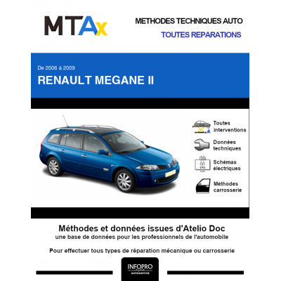 MTA Expert Renault Megane II BREAK 5 portes de 01/2006 à 06/2009
