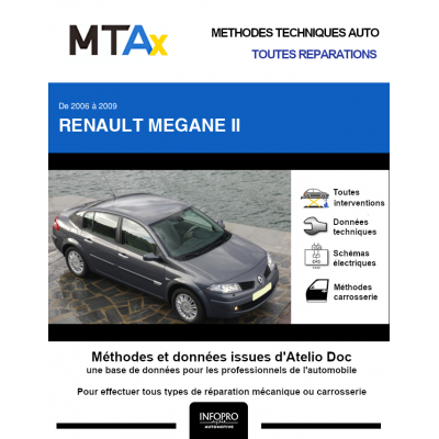 MTA Expert Renault Megane II BERLINE 4 portes de 01/2006 à 06/2009