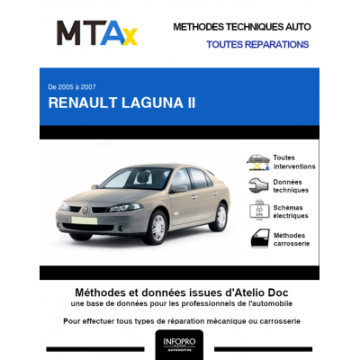 MTA Expert Renault Laguna II HAYON 5 portes de 03/2005 à 09/2007
