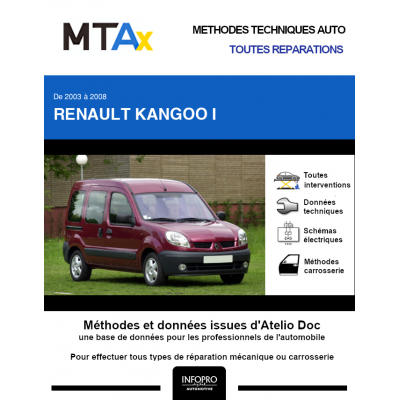 MTA Expert Renault Kangoo I FOURGON 5 portes de 03/2003 à 06/2010