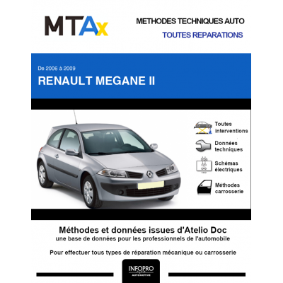 MTA Expert Renault Megane II HAYON 3 portes de 01/2006 à 06/2009