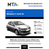 MTA Expert Renault Clio III HAYON 3 portes de 09/2005 à 03/2009
