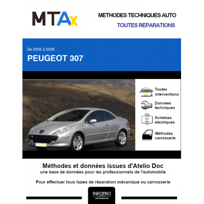 MTA Expert Peugeot 307 CABRIOLET 2 portes de 06/2005 à 06/2008