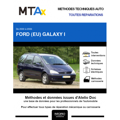 MTA Expert Ford (eu) Galaxy I MONOSPACE 5 portes de 08/2000 à 06/2006