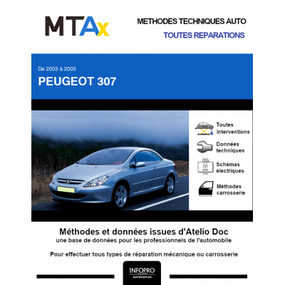 MTA Expert Peugeot 307 CABRIOLET 2 portes de 03/2003 à 06/2005