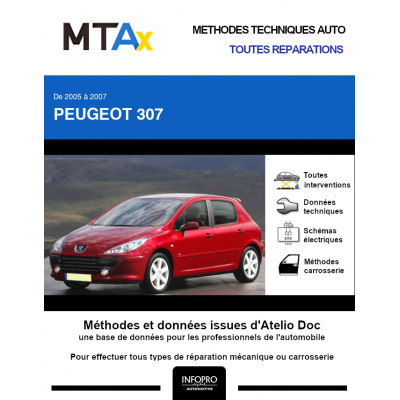 MTA Expert Peugeot 307 HAYON 5 portes de 06/2005 à 11/2007