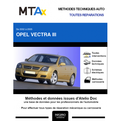 MTA Expert Opel Vectra III HAYON 5 portes de 09/2002 à 10/2005