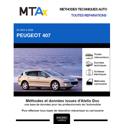 MTA Expert Peugeot 407 BREAK 5 portes de 07/2004 à 07/2008