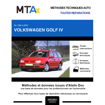 MTA Expert Volkswagen Golf IV BREAK 5 portes de 06/1999 à 12/2005