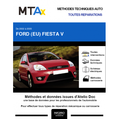 MTA Expert Ford (eu) Fiesta V HAYON 3 portes de 09/2002 à 10/2005