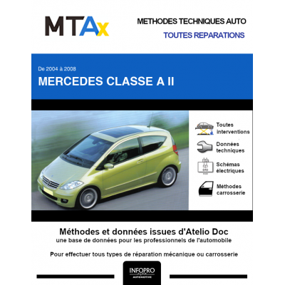 MTA Expert Mercedes Classe a II MONOSPACE 3 portes de 12/2004 à 04/2008
