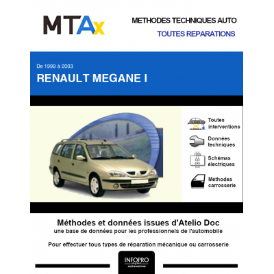 MTA Expert Renault Megane I BREAK 5 portes de 03/1999 à 06/2003