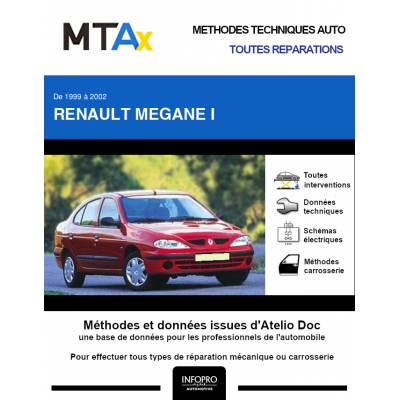 MTA Expert Renault Megane I BERLINE 4 portes de 03/1999 à 10/2002