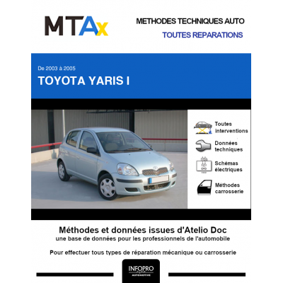 MTA Expert Toyota Yaris I HAYON 5 portes de 03/2003 à 12/2005