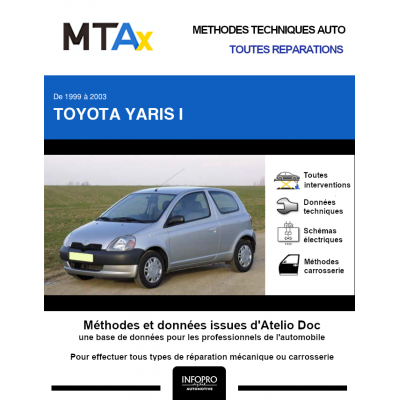 MTA Expert Toyota Yaris I HAYON 3 portes de 04/1999 à 03/2003
