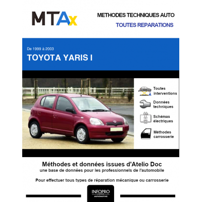 MTA Expert Toyota Yaris I HAYON 5 portes de 04/1999 à 03/2003