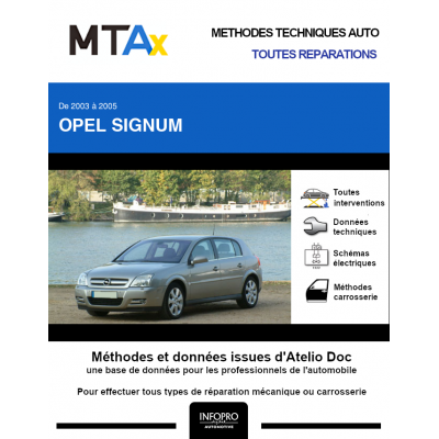 MTA Expert Opel Signum HAYON 5 portes de 06/2003 à 09/2005