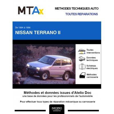 MTA Expert Nissan Terrano II FOURGON 3 portes de 01/1994 à 06/1996