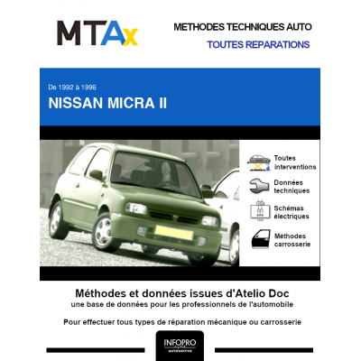 MTA Expert Nissan Micra II HAYON 3 portes de 10/1992 à 09/1996