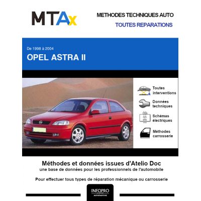 MTA Expert Opel Astra II HAYON 3 portes de 04/1998 à 04/2004