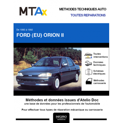 MTA Expert Ford (eu) Orion II BERLINE 4 portes de 11/1990 à 09/1992