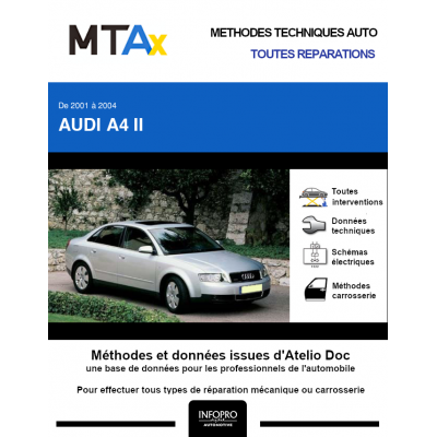 MTA Expert Audi A4 II BERLINE 4 portes de 01/2001 à 11/2004