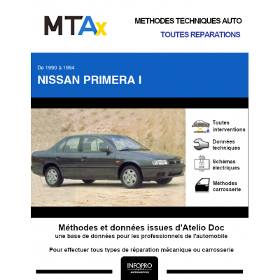 MTA Expert Nissan Primera I BERLINE 4 portes de 10/1990 à 10/1994