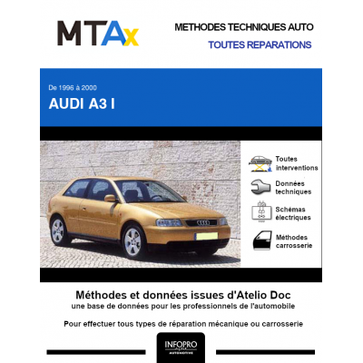 MTA Expert Audi A3 I HAYON 3 portes de 09/1996 à 10/2000