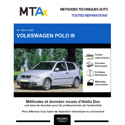 MTA Expert Volkswagen Polo III HAYON 3 portes de 10/1994 à 11/1999