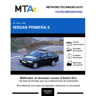 MTA Expert Nissan Primera II BERLINE 4 portes de 10/1996 à 09/1999