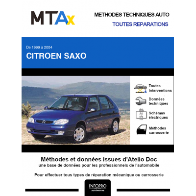 MTA Expert Citroen Saxo HAYON 5 portes de 09/1999 à 12/2004