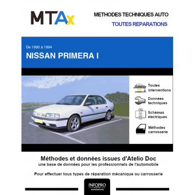 MTA Expert Nissan Primera I HAYON 5 portes de 10/1990 à 10/1994