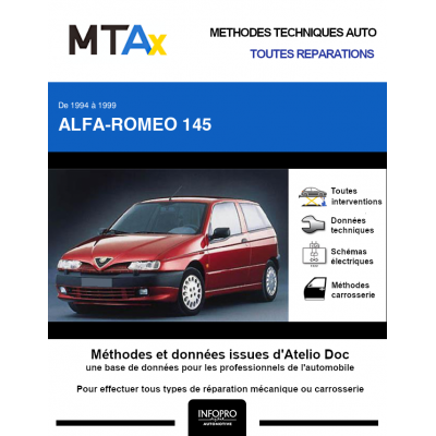 MTA Expert Alfa-romeo 145 HAYON 3 portes de 08/1994 à 04/1999
