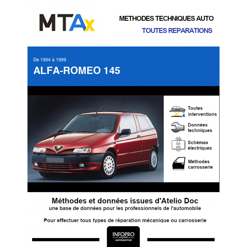 MTA-EXPERT ALFA-ROMEO 145 phase 1 Hayon 3 portes (1994 > 1999)