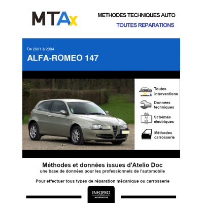 MTA Expert Alfa-romeo 147 HAYON 3 portes de 09/2000 à 09/2004
