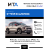 MTA Citroen C3 aircross HAYON 5 portes de 09/2017 à ce jour