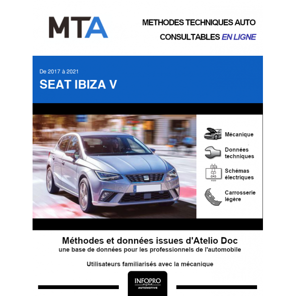 MTA Seat Ibiza V HAYON 5 portes de 02/2017 à ce jour