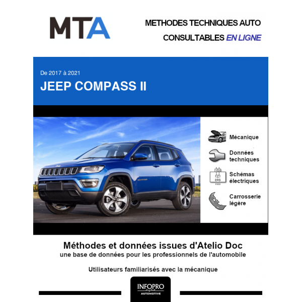 MTA Jeep Compass II BREAK 5 portes de 06/2017 à ce jour