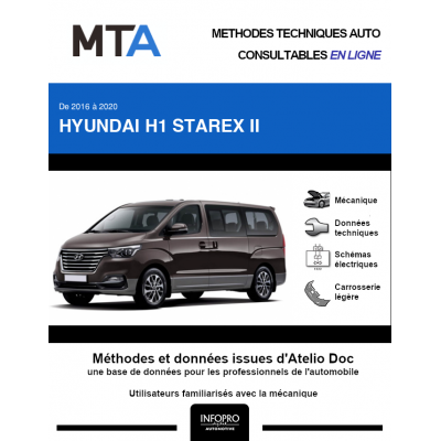 MTA Hyundai H1 starex II FOURGON 4 portes de 10/2016 à ce jour