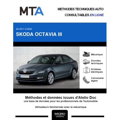 MTA Skoda Octavia III HAYON 5 portes de 04/2017 à ce jour