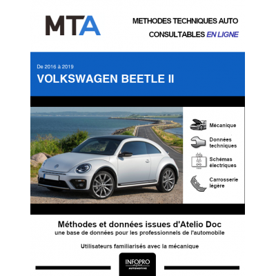 MTA Volkswagen Beetle II HAYON 3 portes de 06/2016 à ce jour