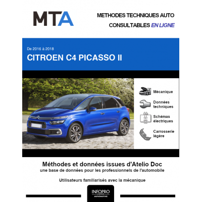 MTA Citroen C4 picasso II MONOSPACE 5 portes de 09/2016 à ce jour